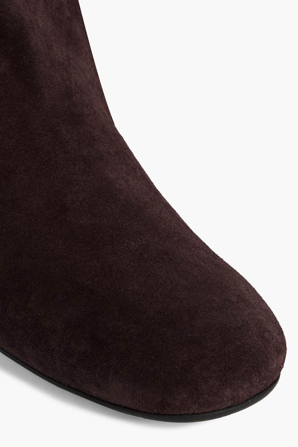 Tod's Tods Ladies Knee-high Suede Boots In Chocolate