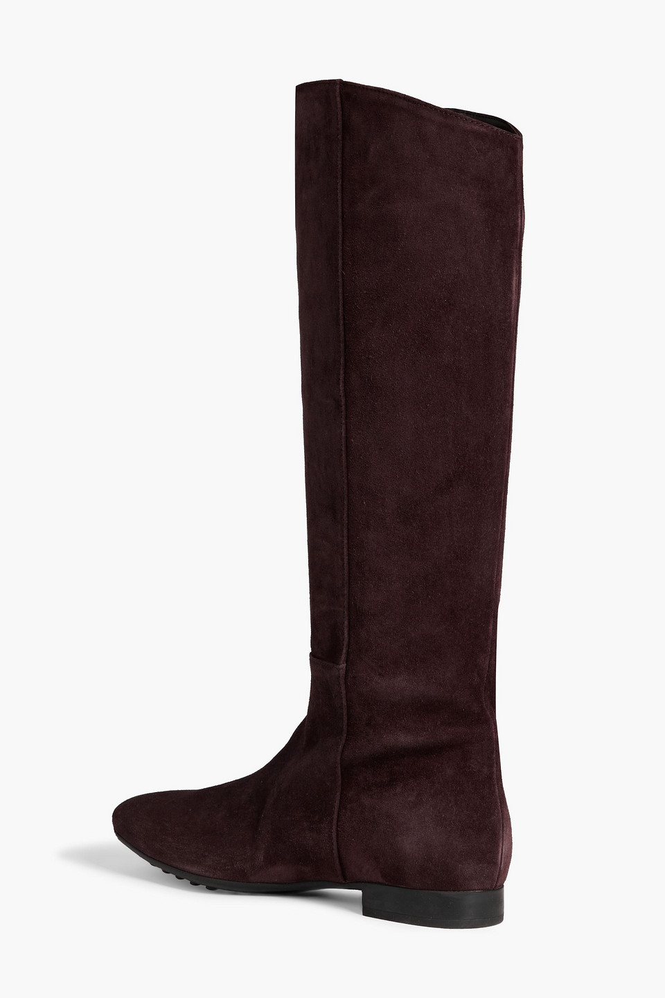 Tod's Tods Ladies Knee-high Suede Boots In Chocolate