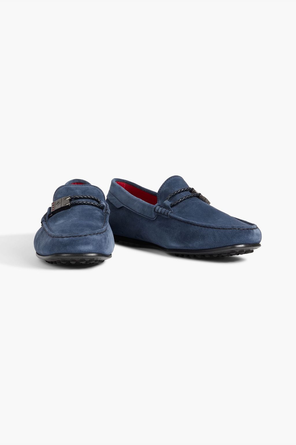 TOD'S FOR FERRARI City Gommino スエード ドライビングシューズ