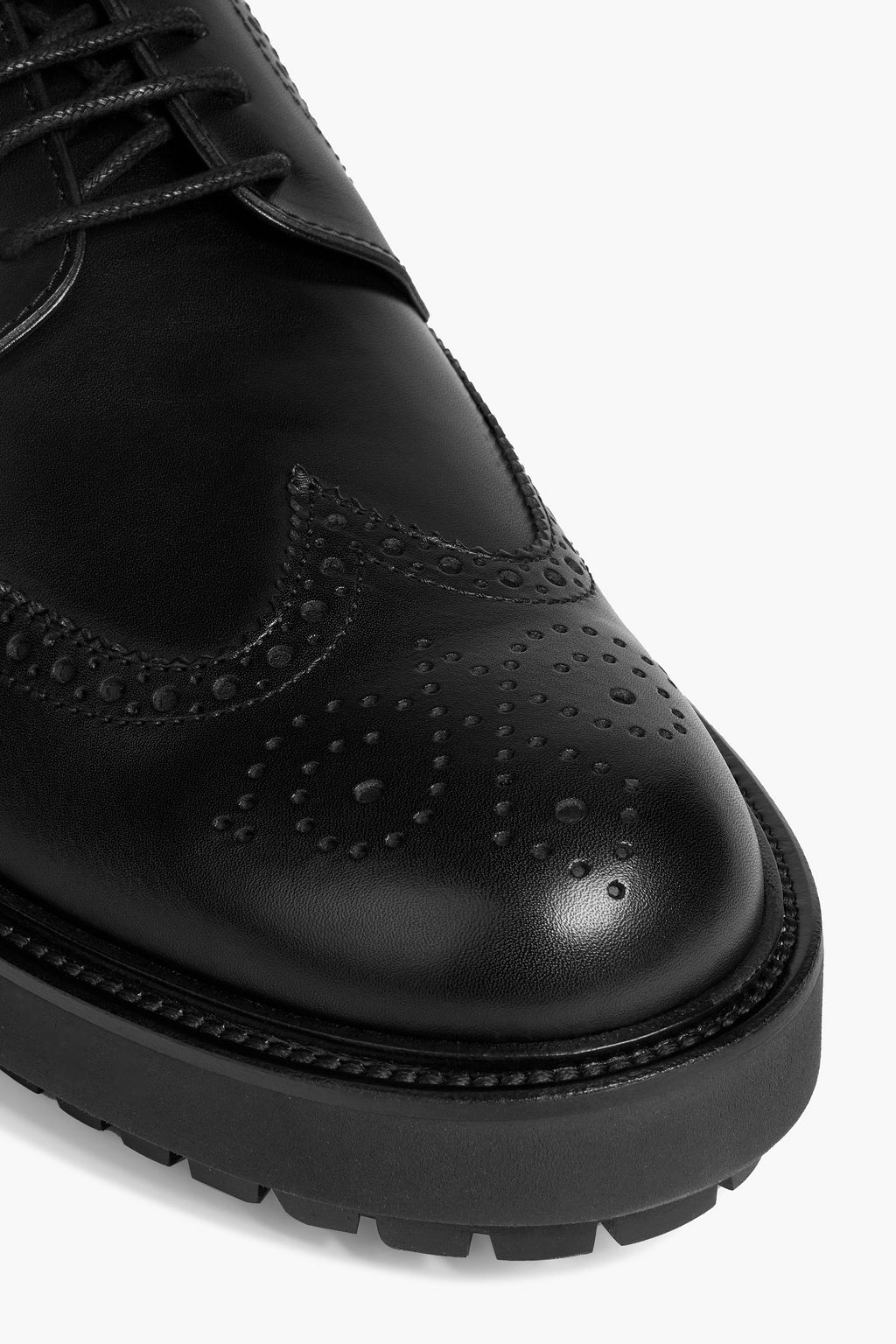 TOD'S Perforated leather derby shoes