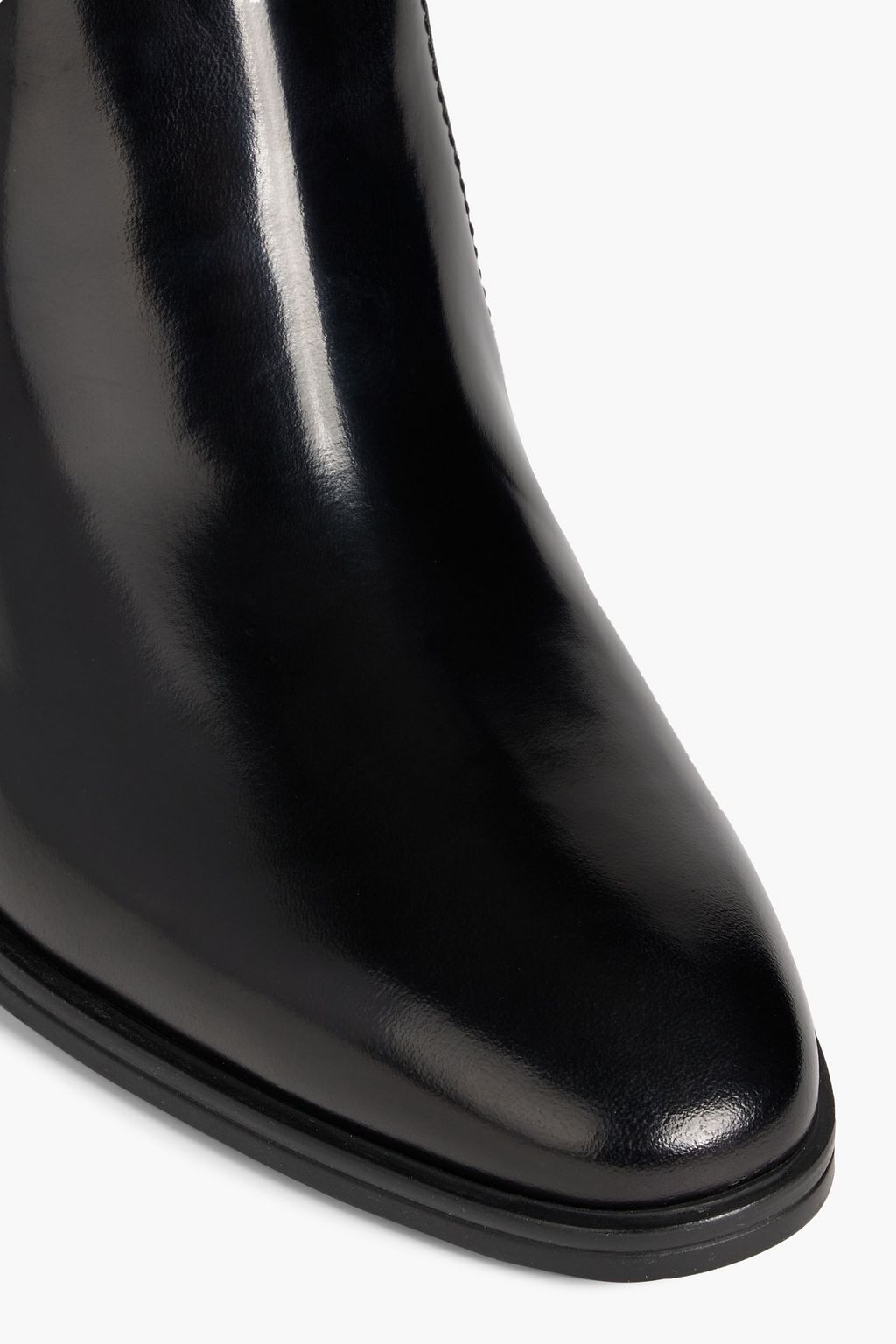 TOD'S Glossed-leather ankle boots