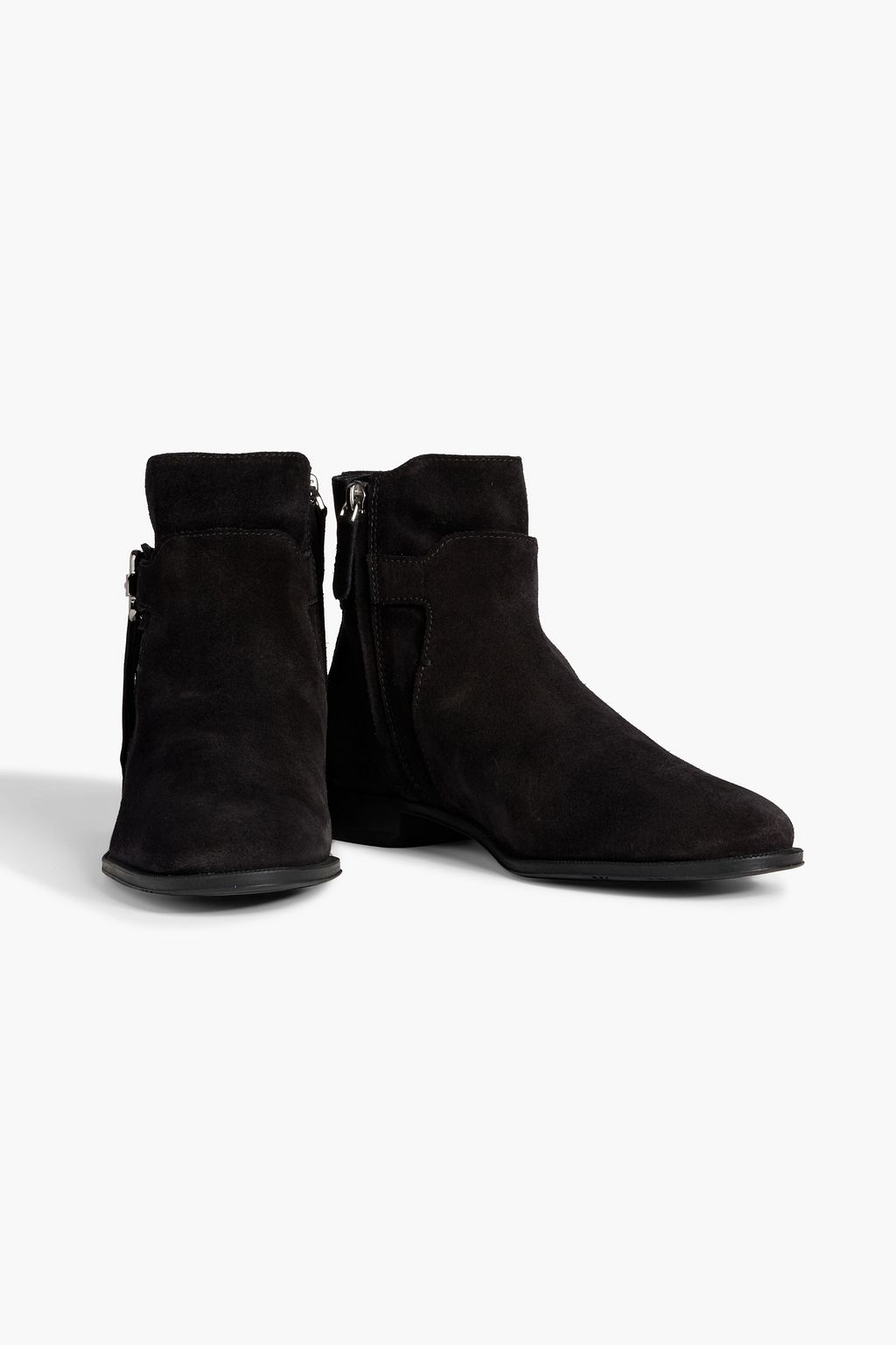 TOD'S Fringed suede ankle boots