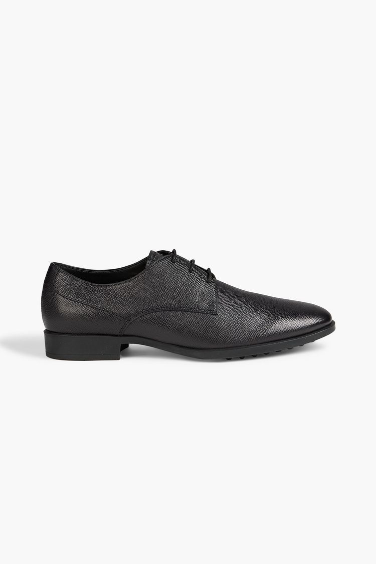 TOD'S Gomma texturedleather Oxford shoes THE