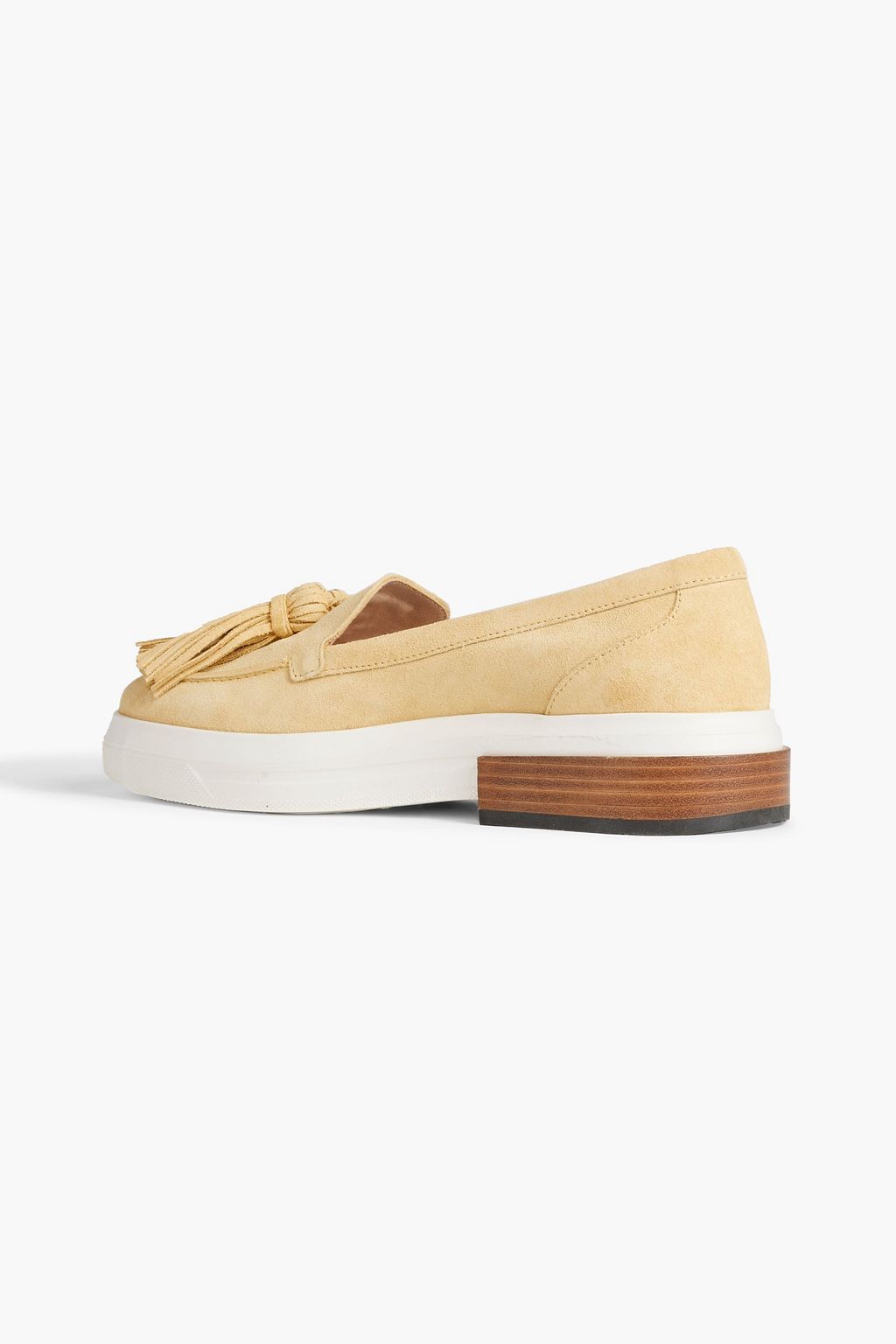 TOD'S Tasseled suede loafers
