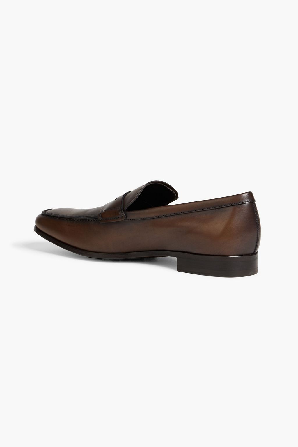 TOD'S Burnished-leather penny loafers