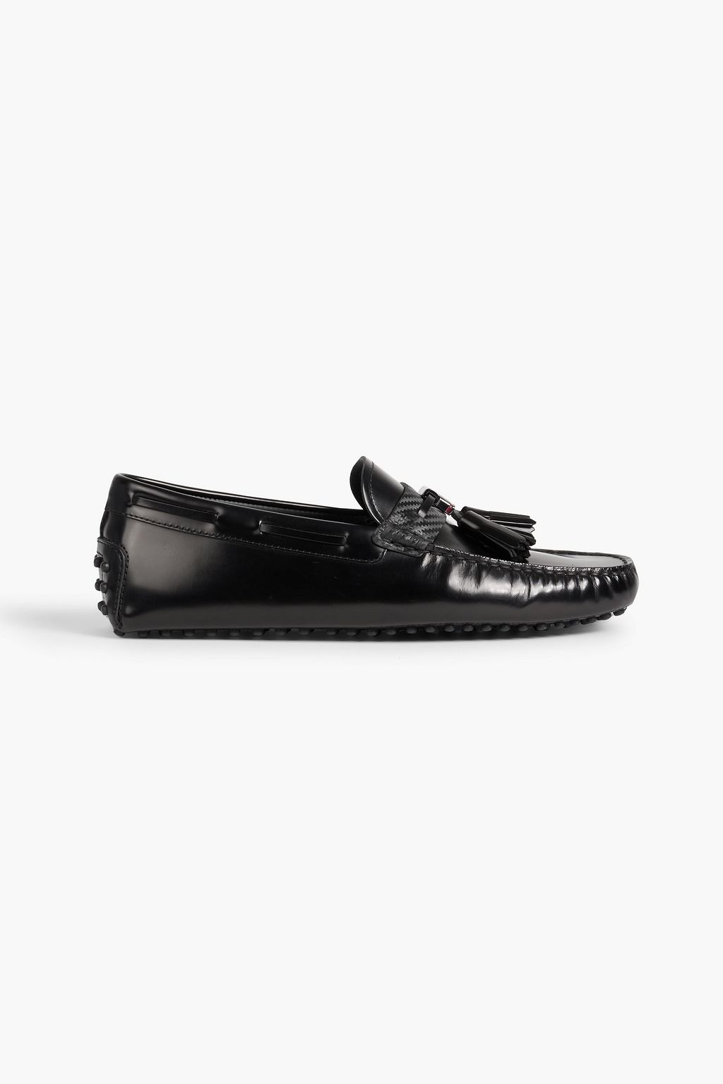 TOD'S FOR FERRARI Gommino tasseled glossed-leather driving shoes | THE ...