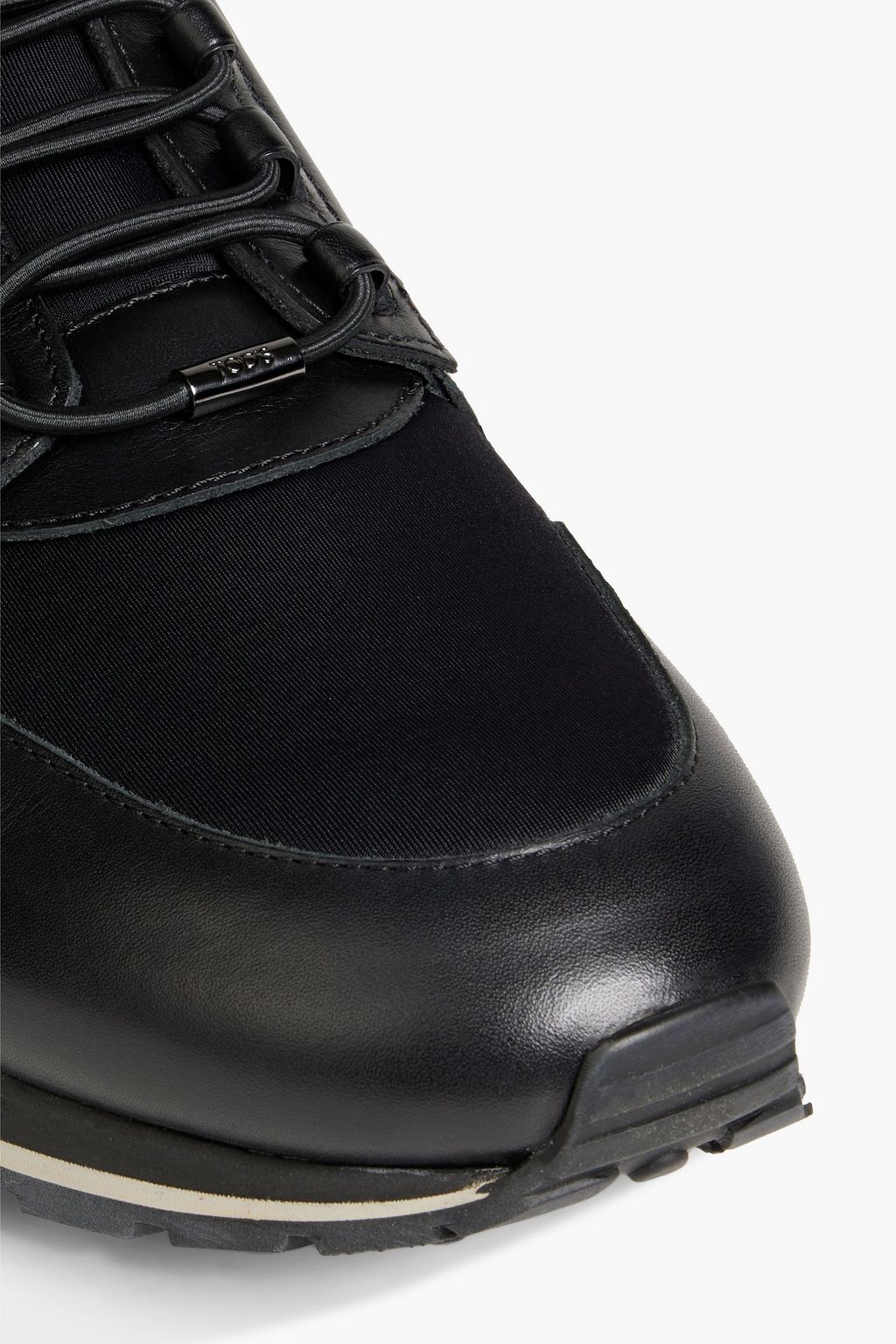 TOD'S Leather and neoprene sneakers