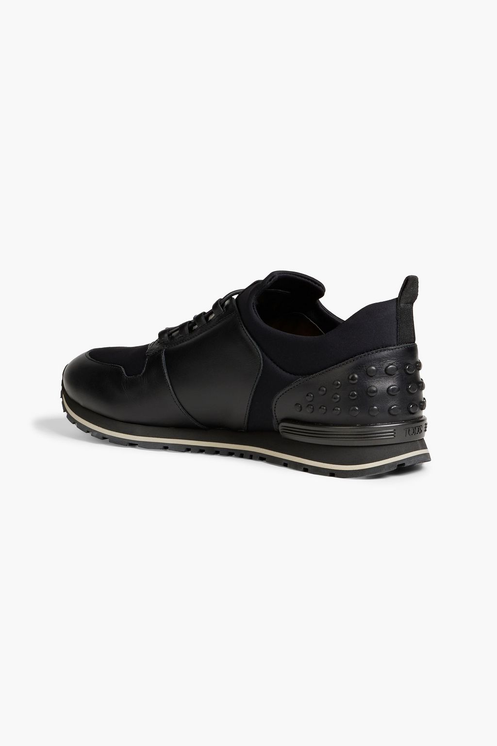 TOD'S Leather and neoprene sneakers
