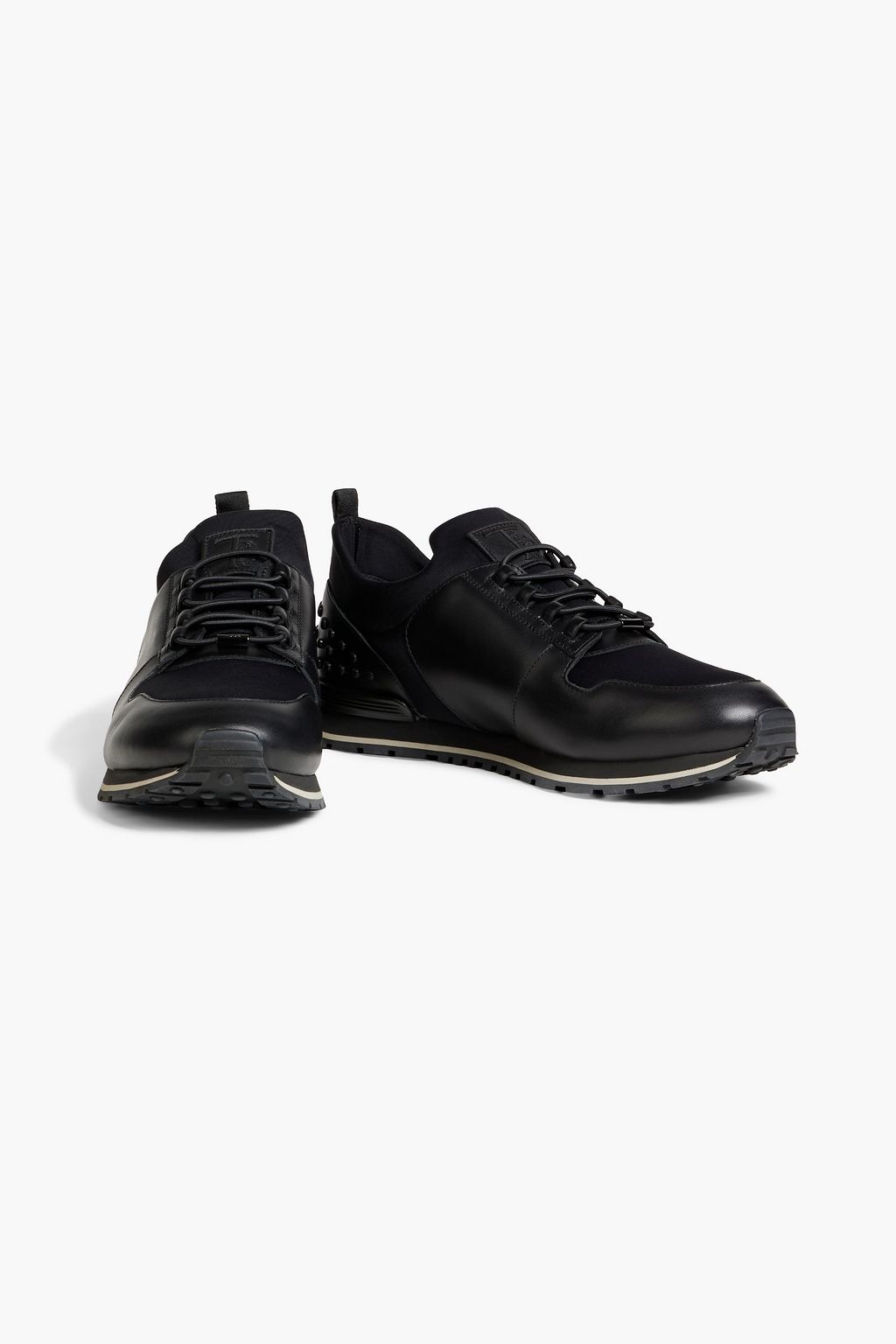 TOD'S Leather and neoprene sneakers