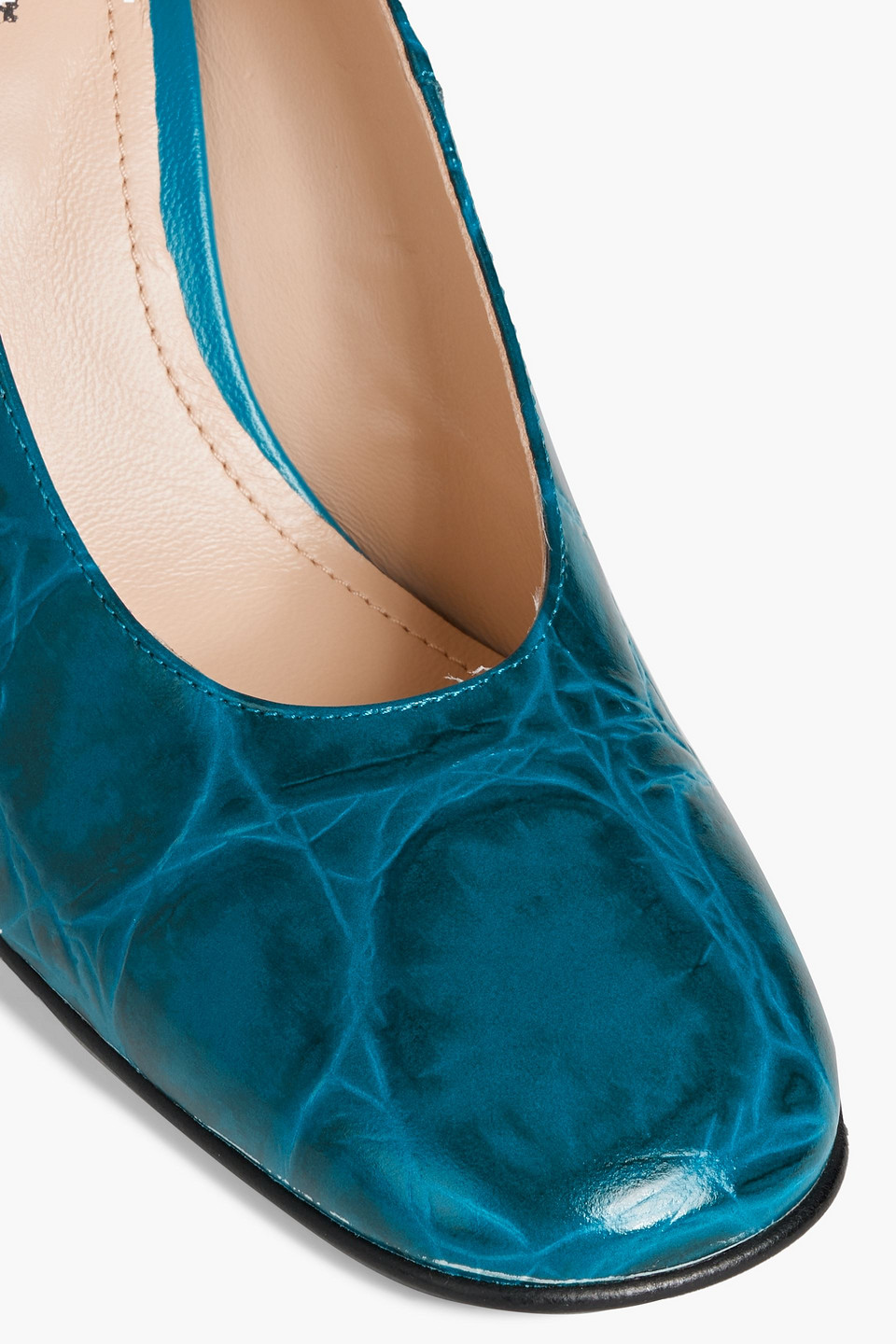 TOD'S CROC-EFFECT LEATHER PUMPS 3074457345633590706