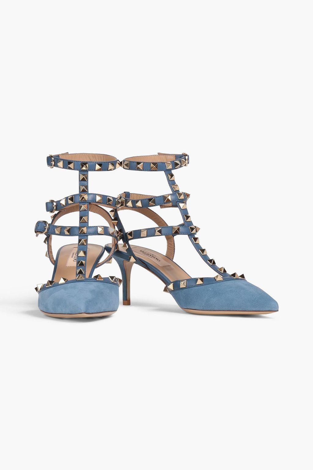 VALENTINO GARAVANI Rockstud suede pumps