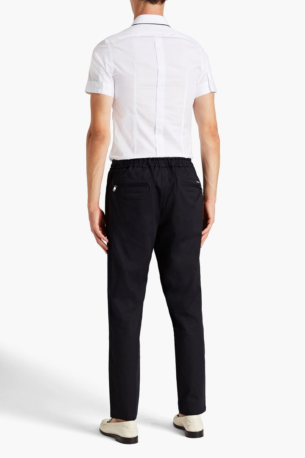 DOLCE & GABBANA Cotton-blend twill pants