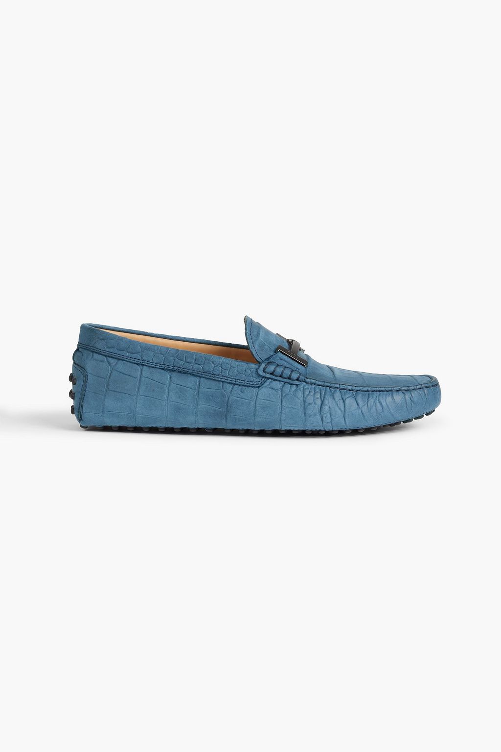 Luxury shoes for men - Tod's loafers in light blue suede