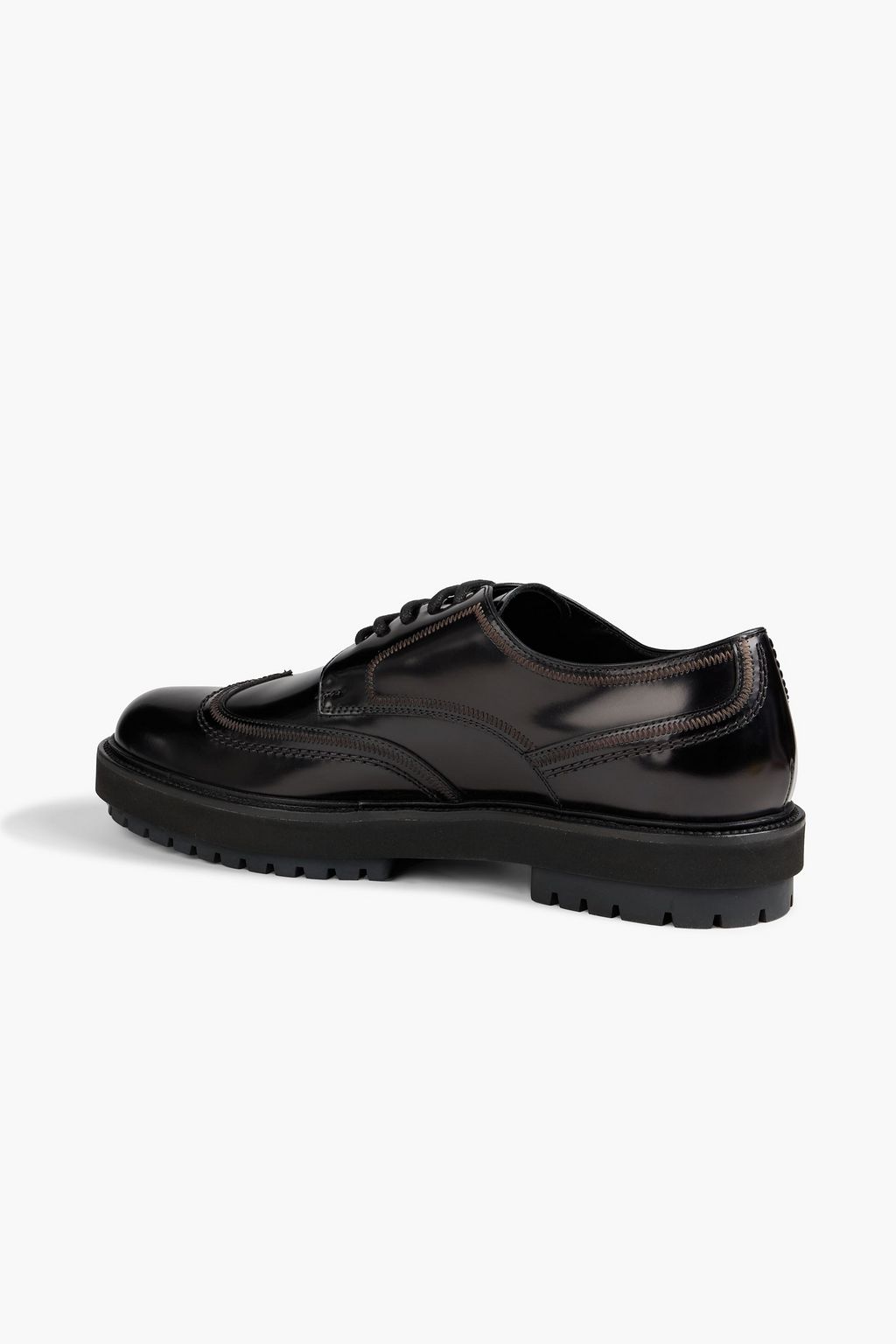 TOD'S Polished-leather derby shoes
