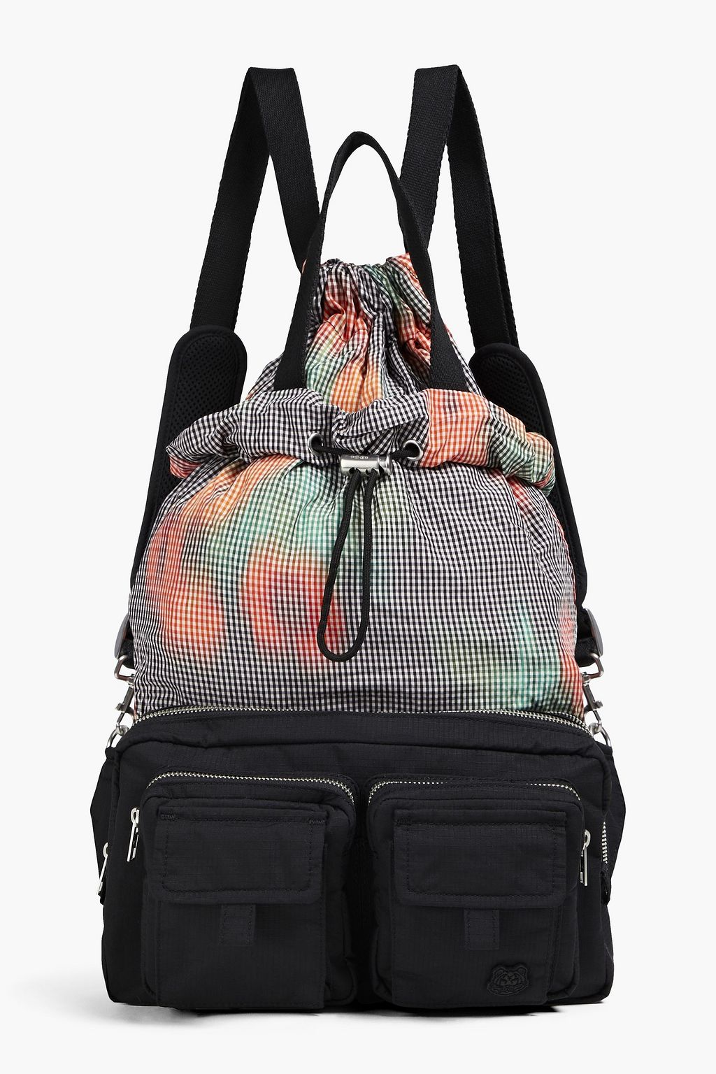 KENZO Gürteltasche aus Ripstop und Mesh mit Applikationen