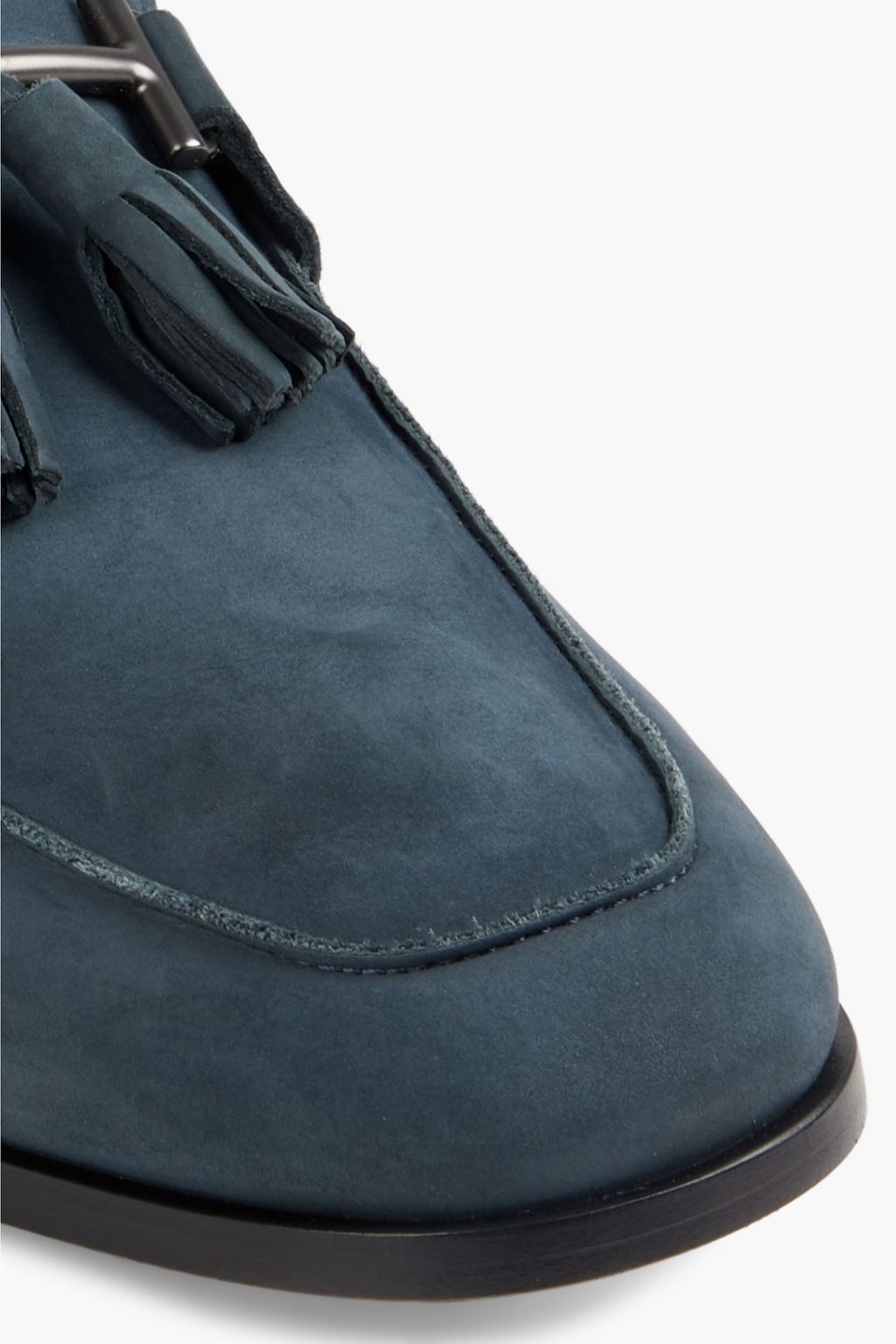 TOD'S Double T tasseled suede loafers