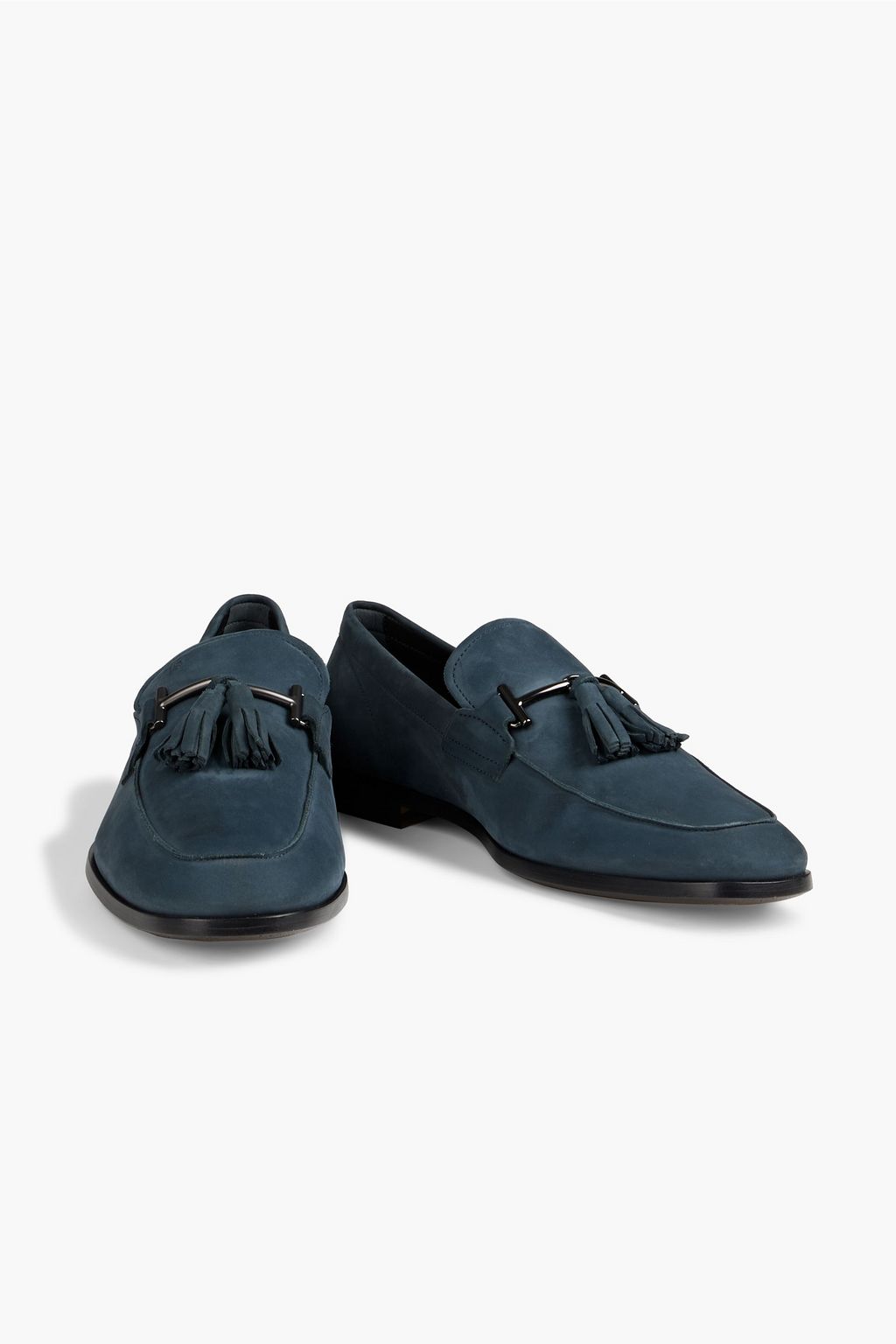 TOD'S Double T tasseled suede loafers