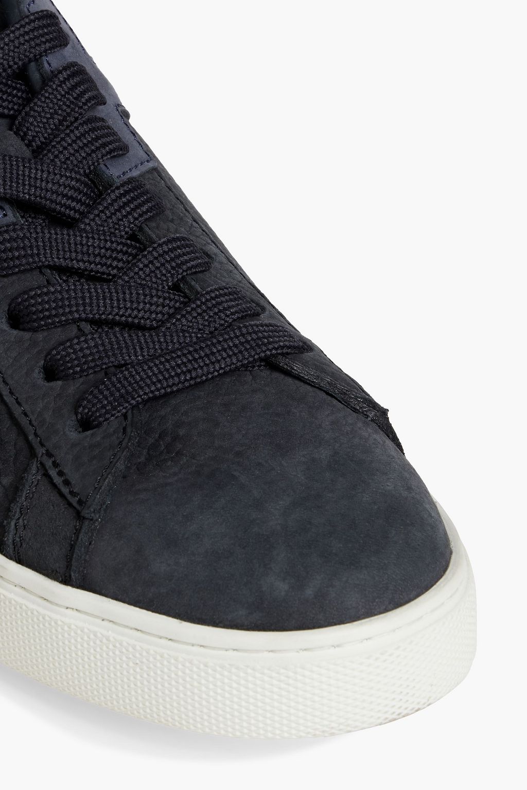 TOD'S Embossed two-tone suede sneakers