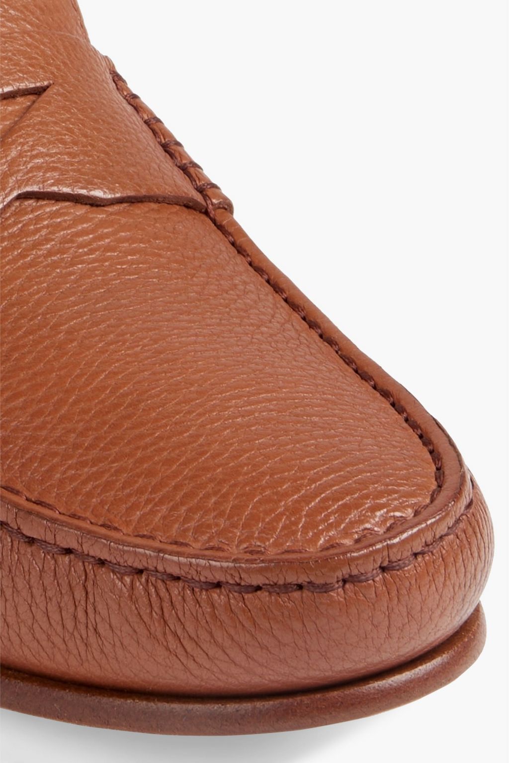 TOD'S Pebbled-leather penny loafers