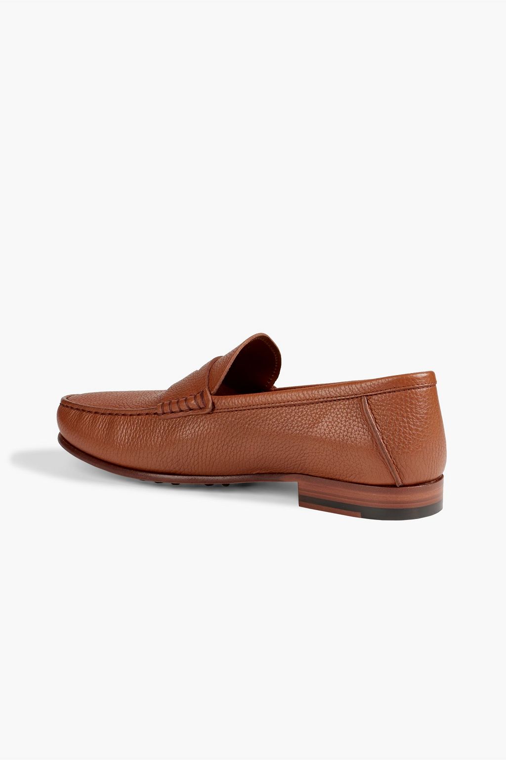 TOD'S Pebbled-leather penny loafers