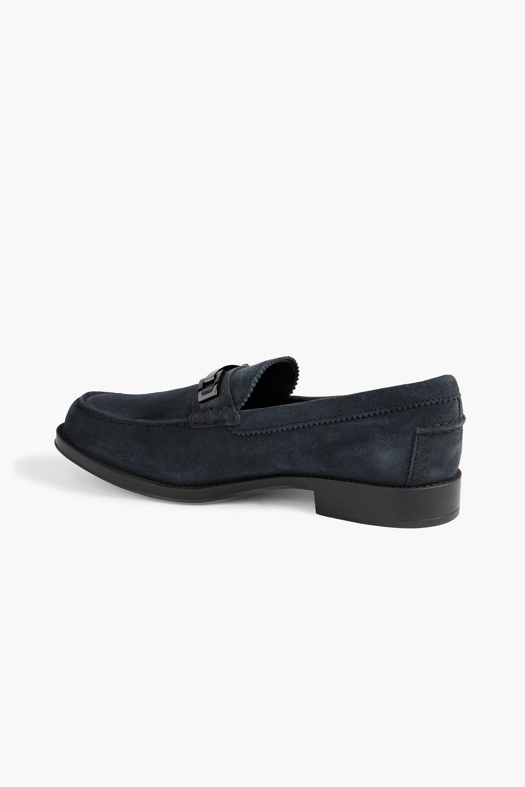 TOD'S Embellished suede loafers