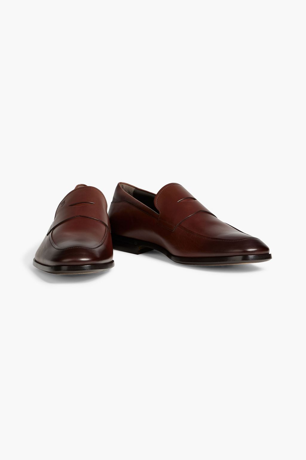 TOD'S Leather penny loafers
