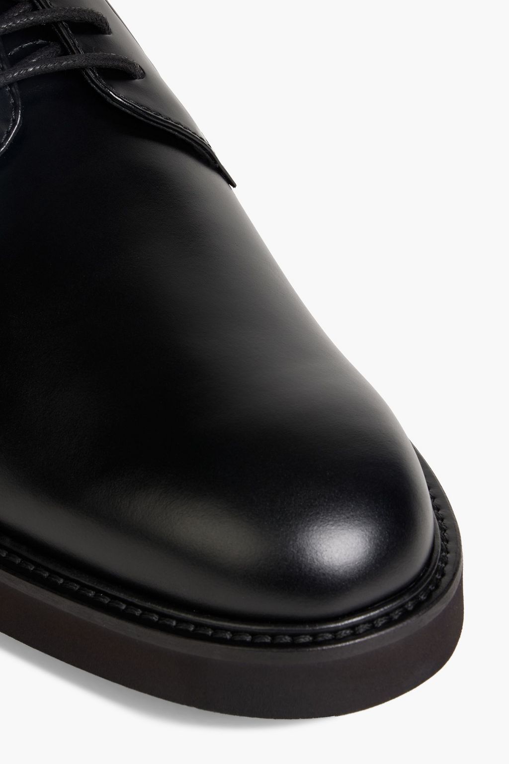 TOD'S Polished-leather derby shoes