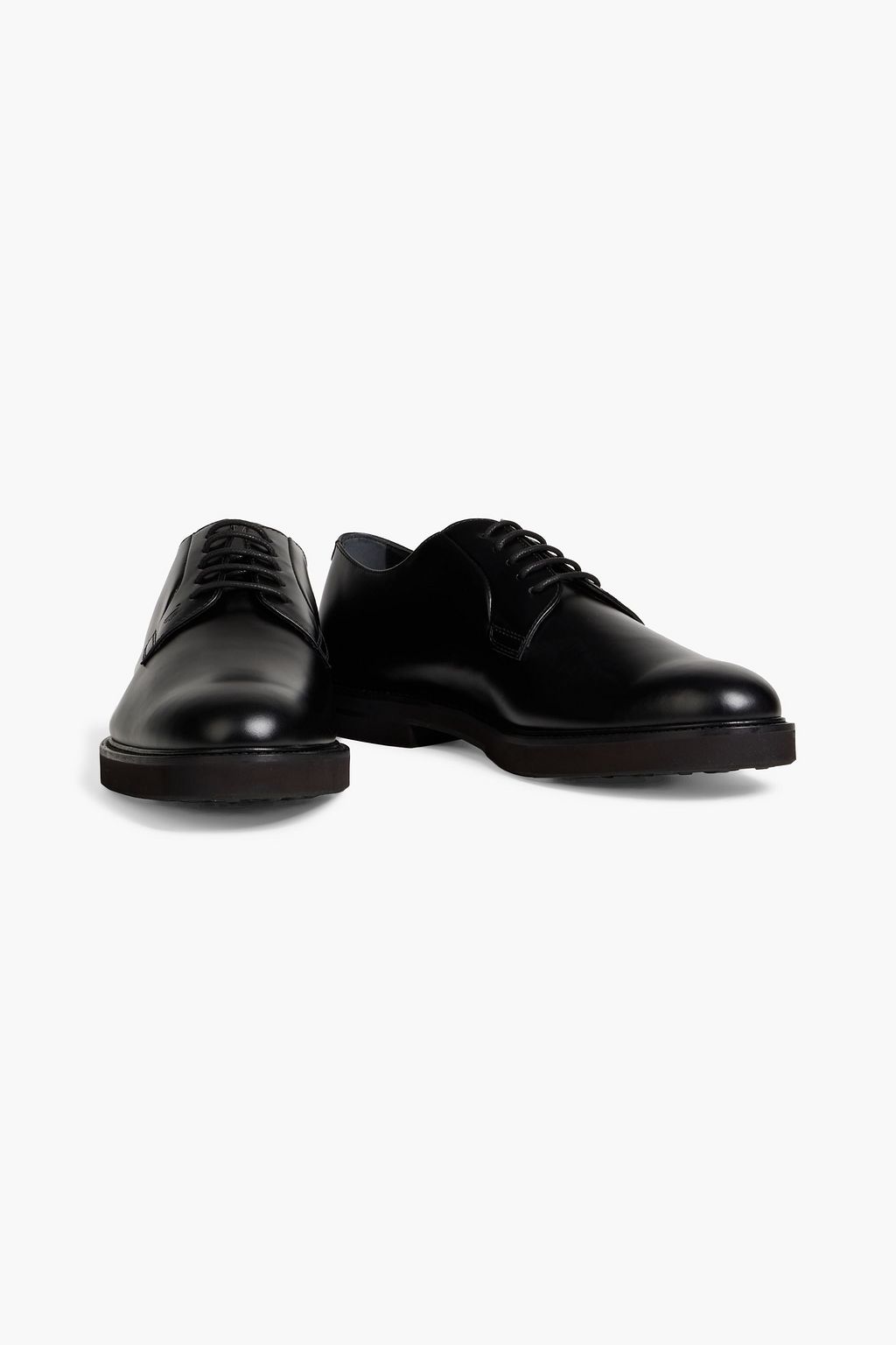 TOD'S Polished-leather derby shoes