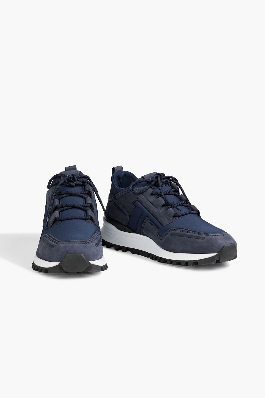 TOD'S Neoprene and suede sneakers
