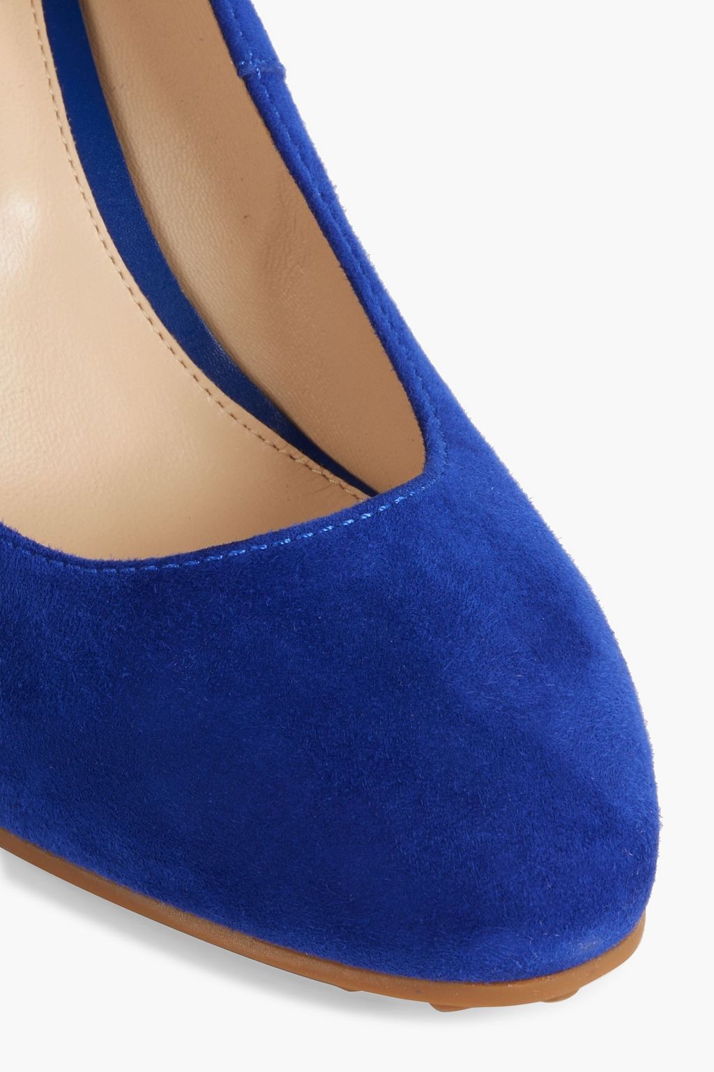 TOD'S حذاء بكعب عالٍ ومتصل من الجلد السويدي