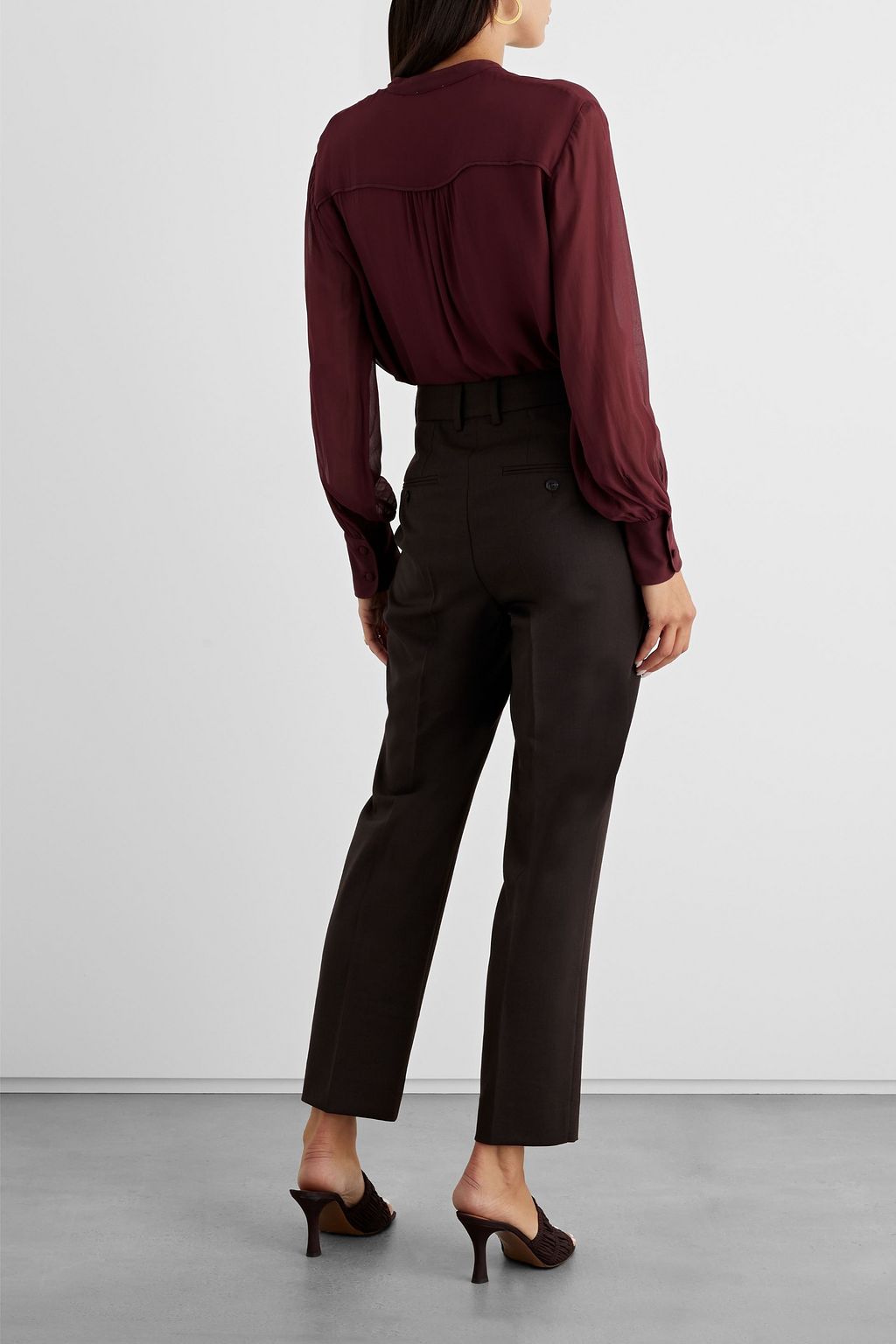 IRIS & INK Imogen chiffon blouse