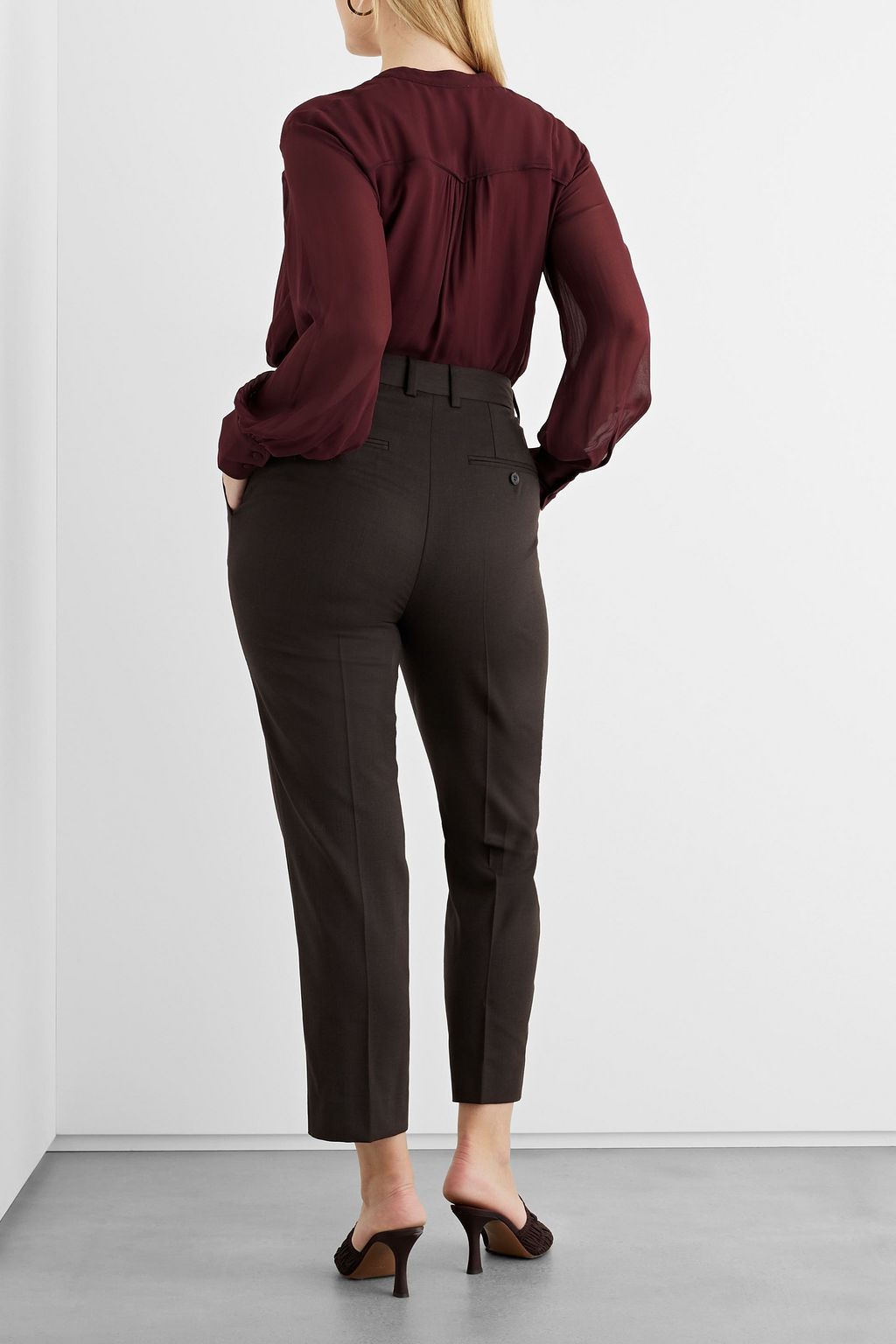 IRIS & INK Imogen chiffon blouse