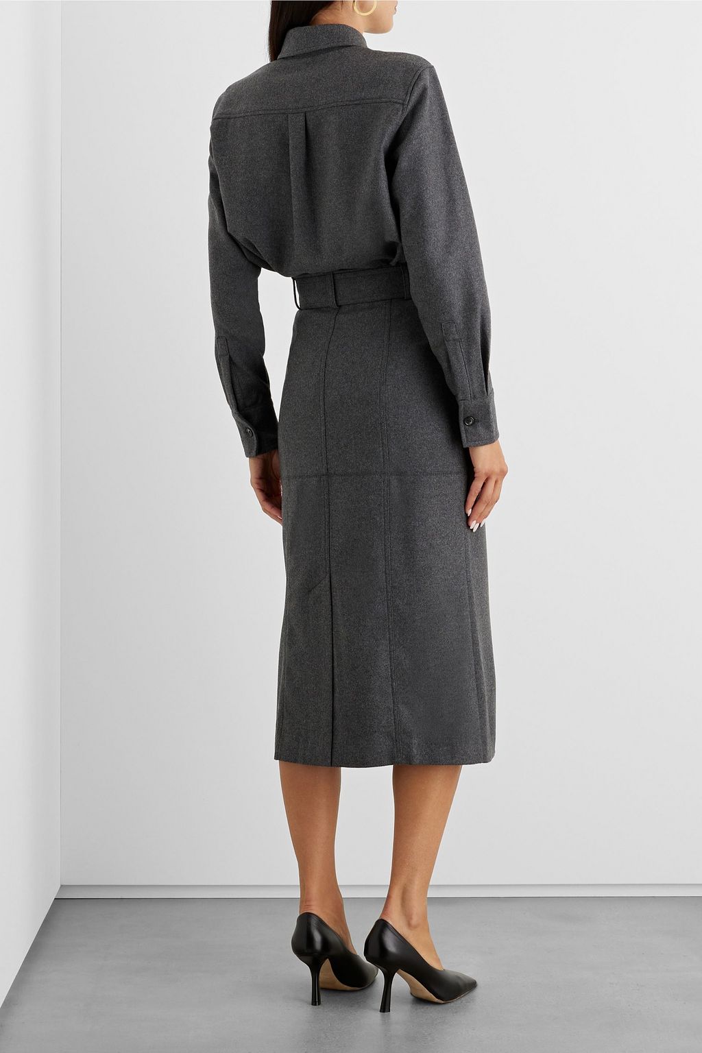 IRIS & INK Beatrice Midirock aus recyceltem Woll-Flanell