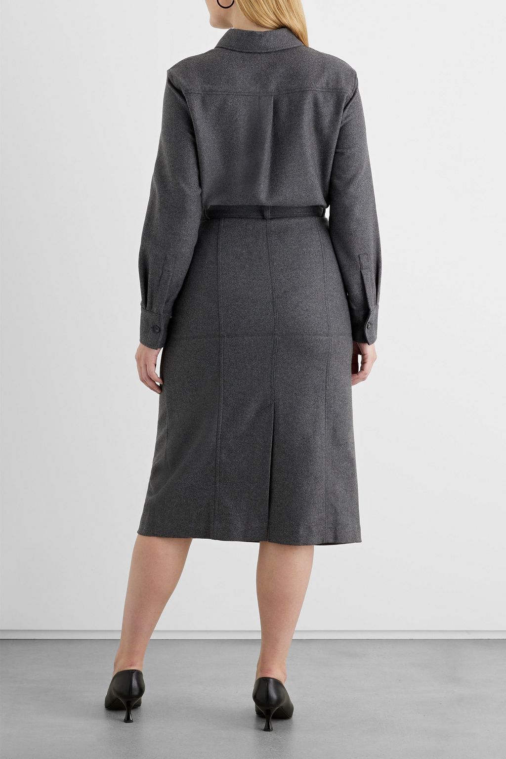 IRIS & INK Beatrice Midirock aus recyceltem Woll-Flanell