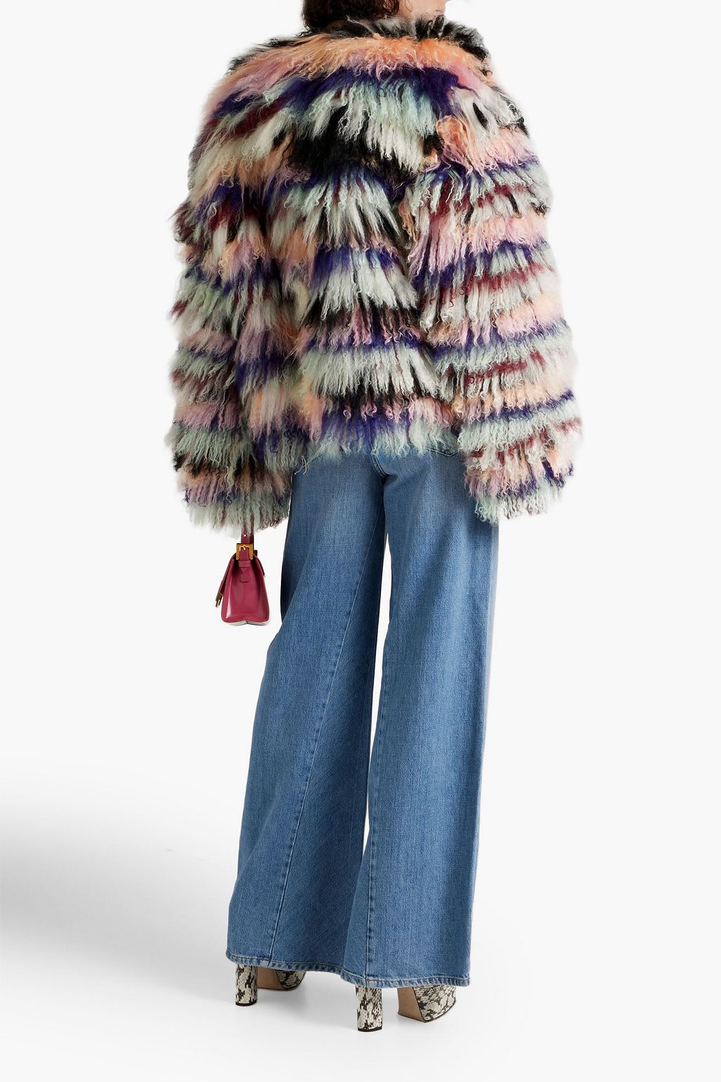 CAMILLA Printed shearling jacket