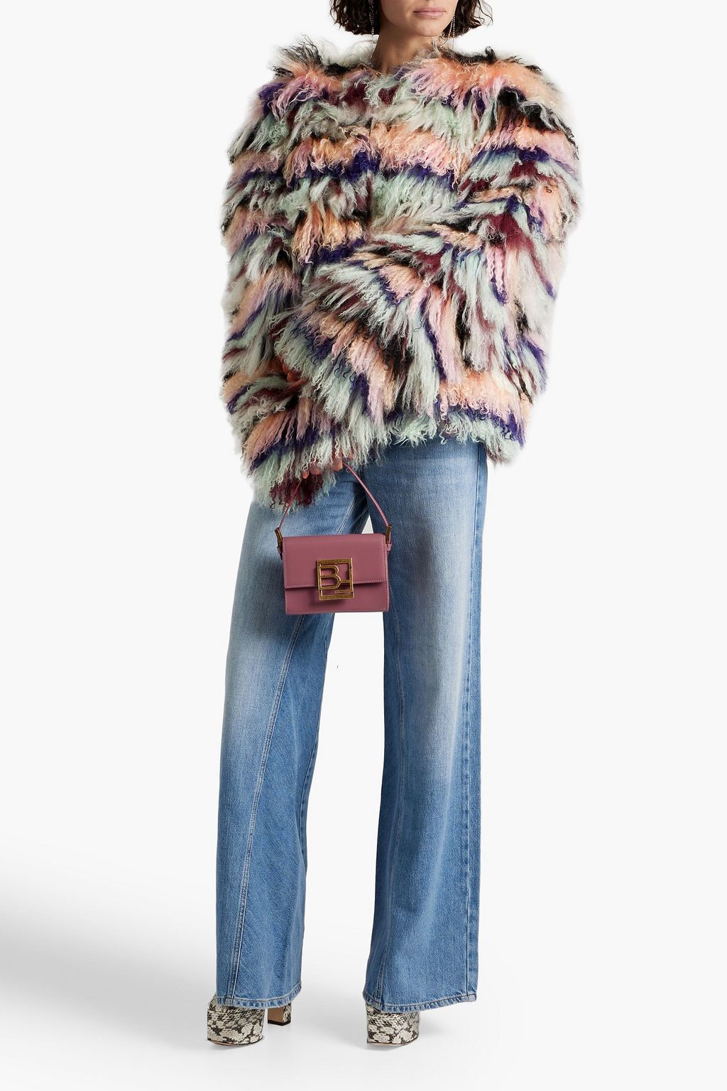 CAMILLA Printed shearling jacket