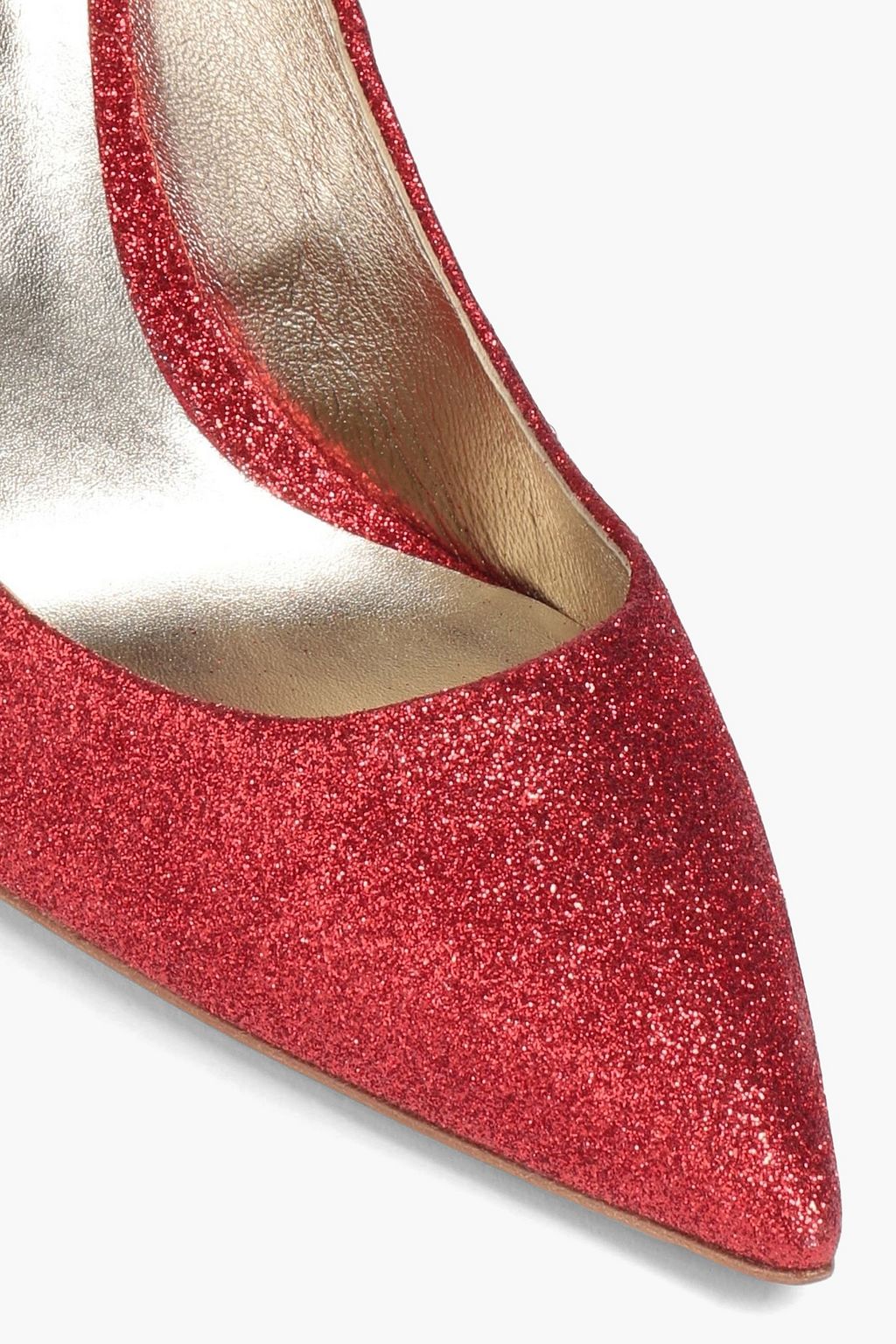 CASADEI Julia glittered woven pumps