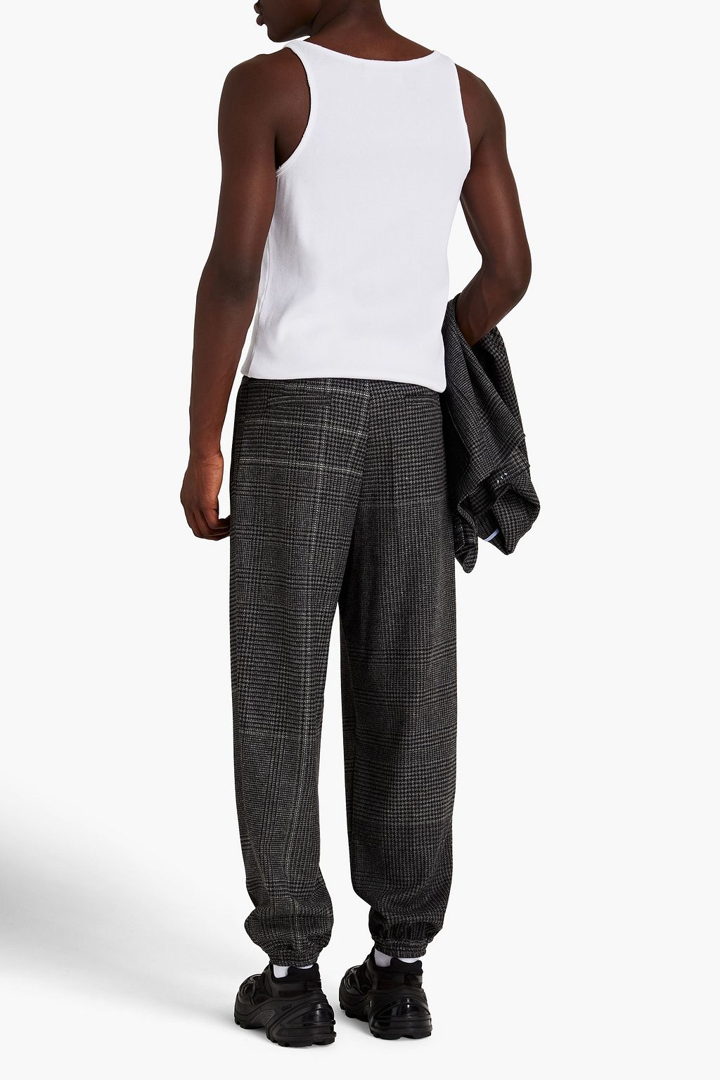 MCQ ALEXANDER MCQUEEN Tapered Prince of Wales checked wool pants