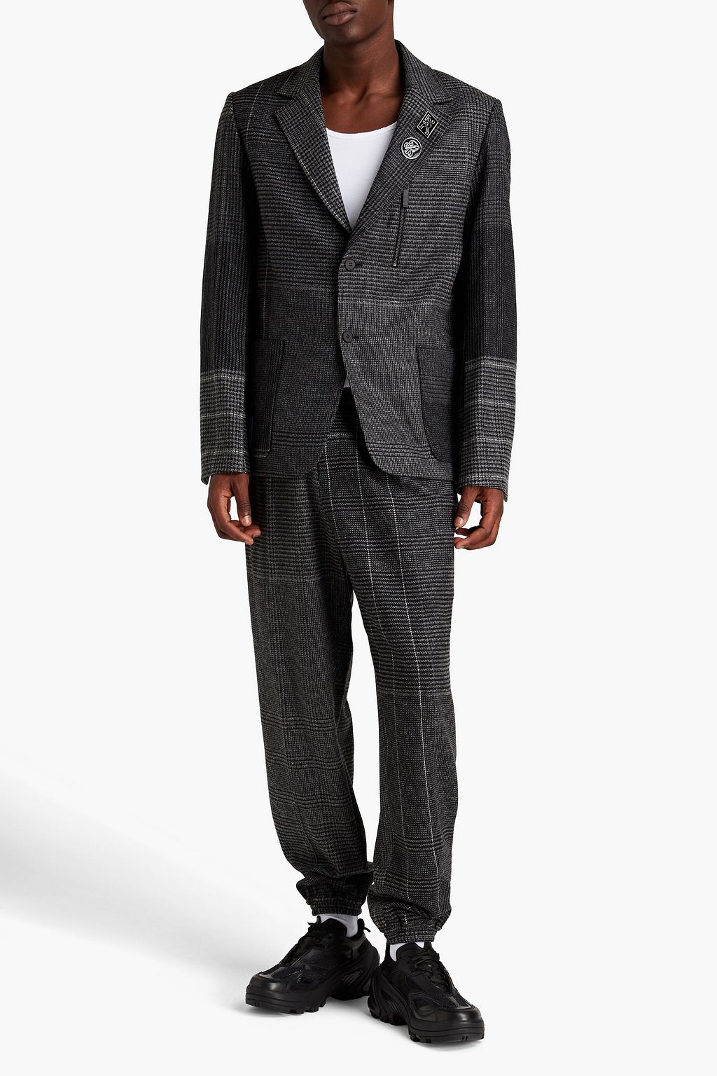 MCQ ALEXANDER MCQUEEN Tapered Prince of Wales checked wool pants