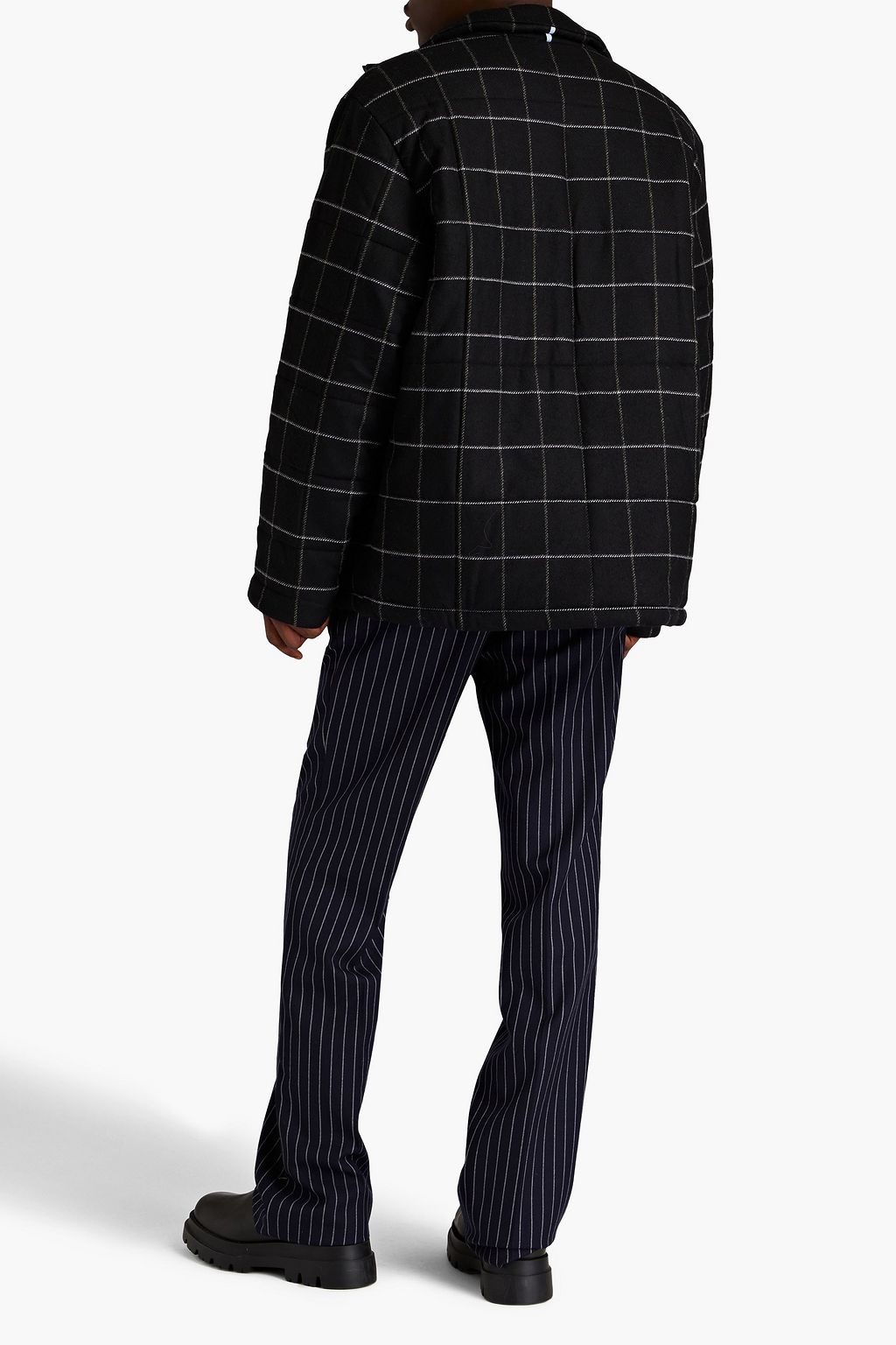 MCQ ALEXANDER MCQUEEN Appliquéd checked wool-twill jacket