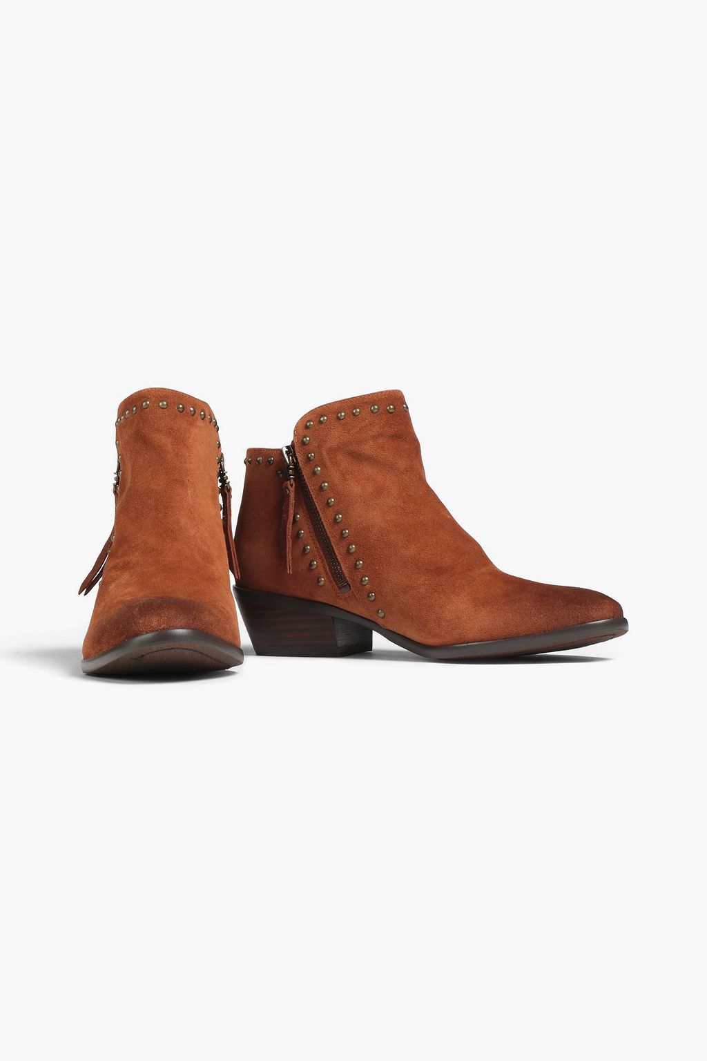 SAM EDELMAN Paola studded suede ankle boots THE OUTNET