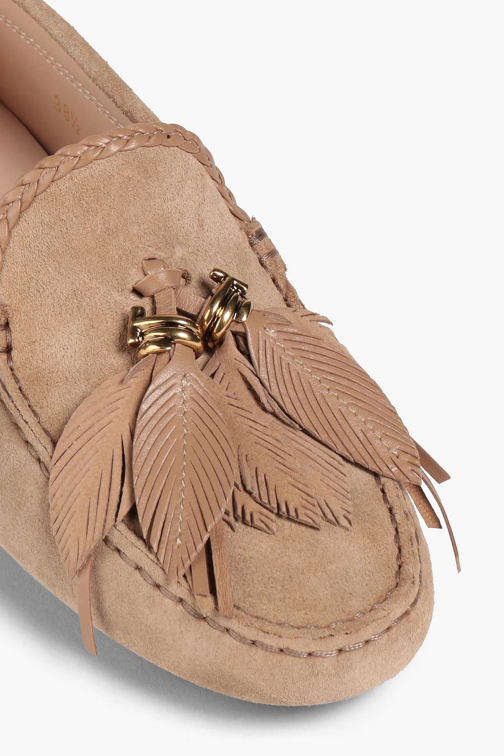 TOD'S Loafers aus Veloursleder mit Verzierung