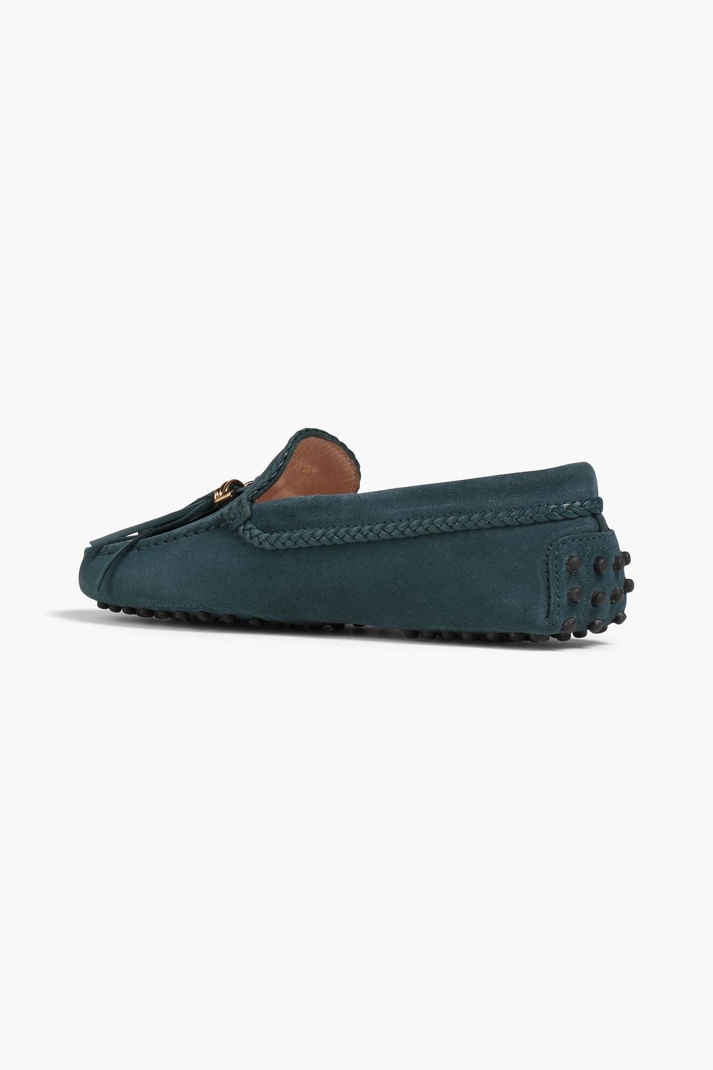 TOD'S Loafers aus Veloursleder mit Verzierung