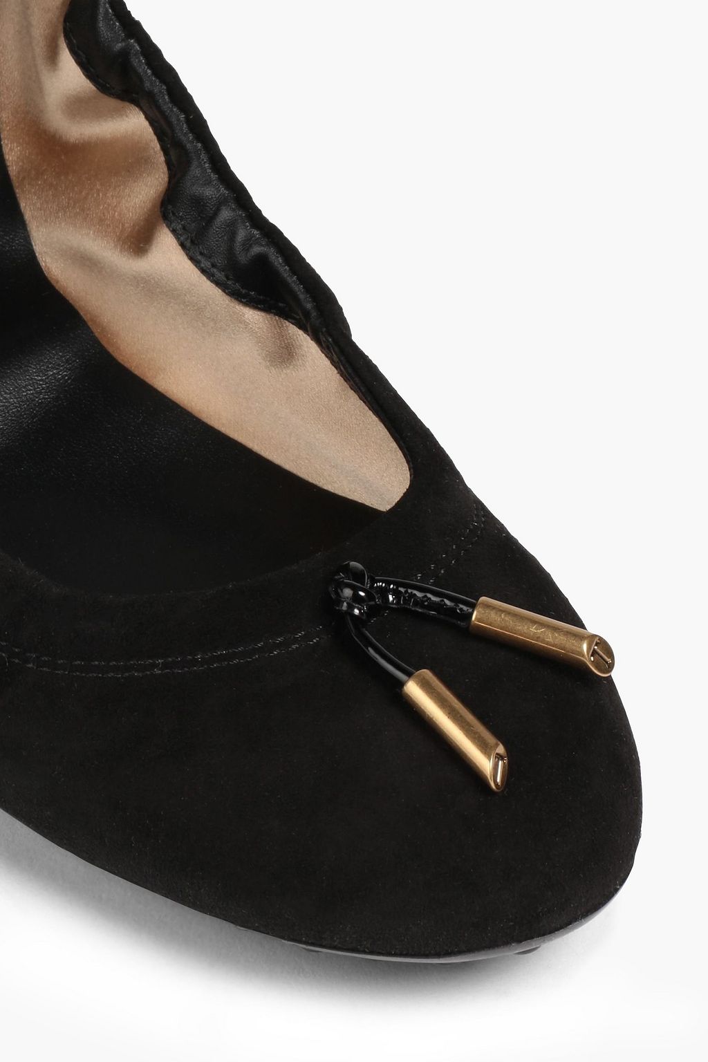 TOD'S Dee Laccetto Ballerinas aus Veloursleder