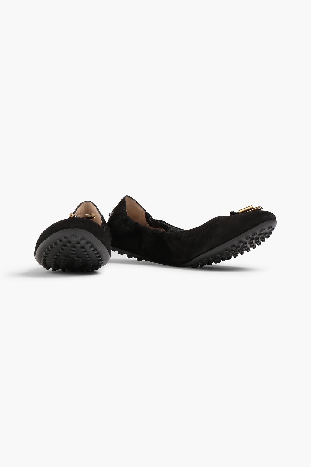 TOD'S Dee Laccetto Ballerinas aus Veloursleder