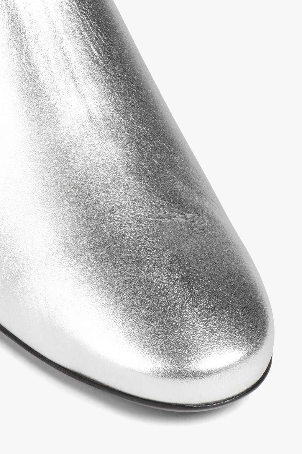 FERRAGAMO Aicha metallic leather Chelsea boots