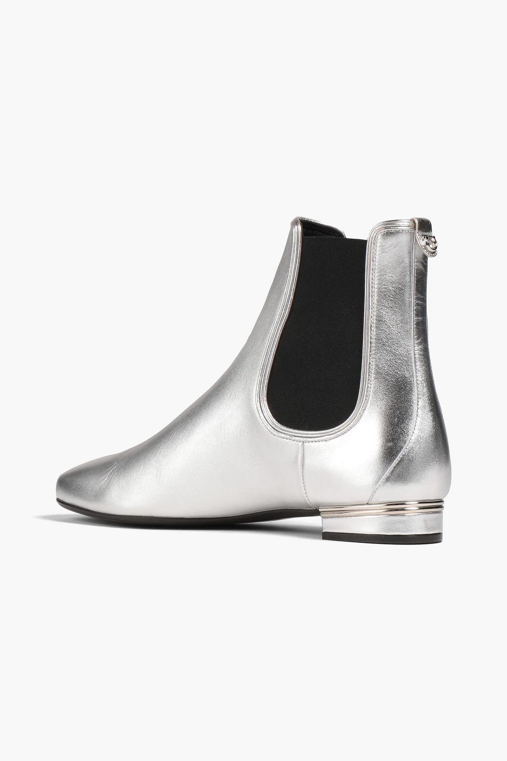 FERRAGAMO Aicha metallic leather Chelsea boots