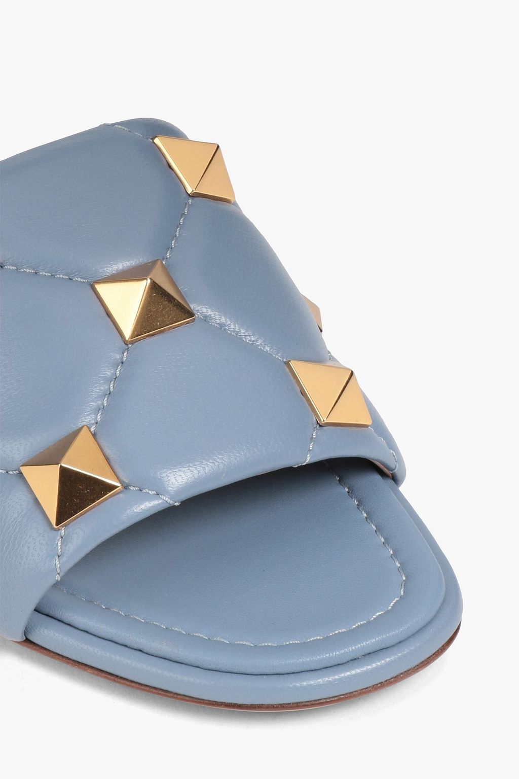 VALENTINO GARAVANI Roman Stud quilted leather slides