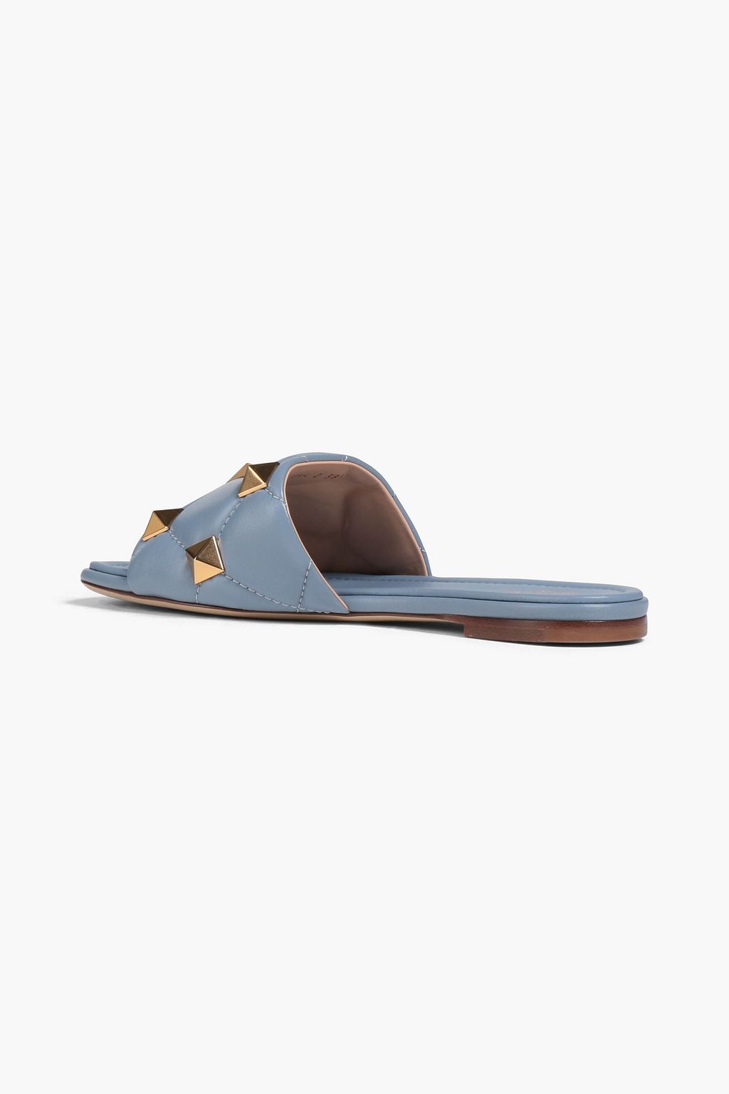 VALENTINO GARAVANI Roman Stud quilted leather slides