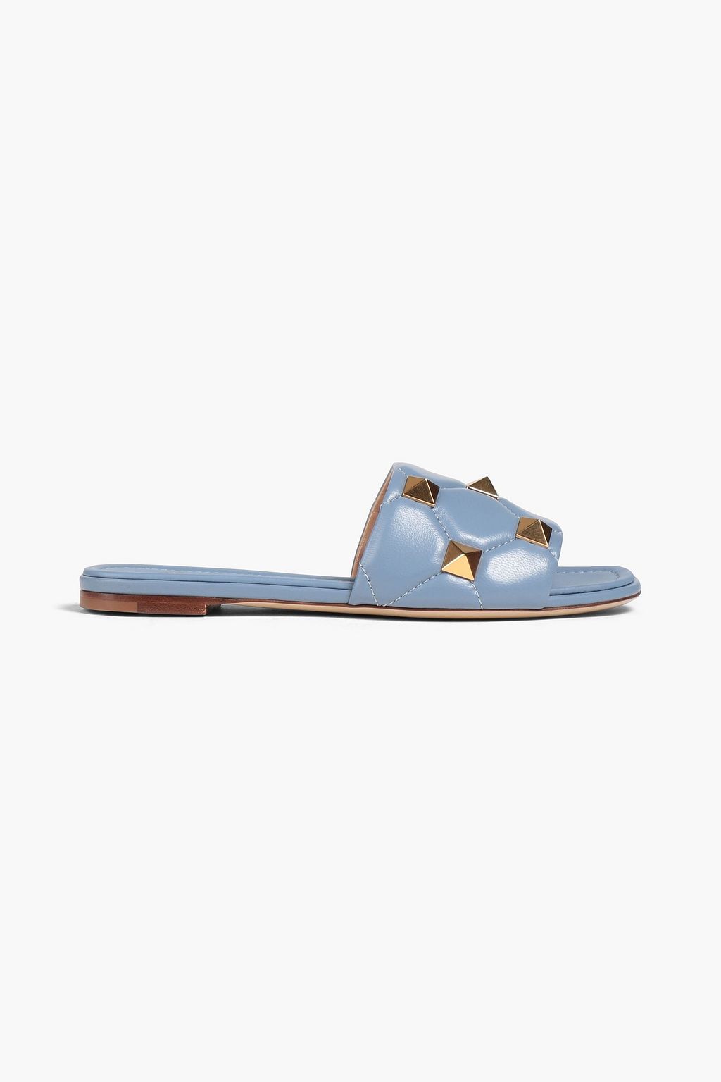 VALENTINO GARAVANI Roman Stud quilted leather slides | THE OUTNET